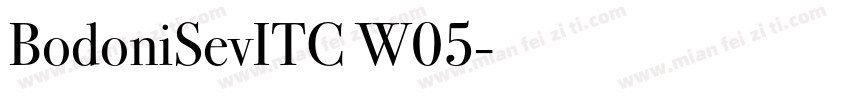 BodoniSevITC W05字体转换